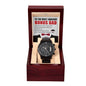 Bonus Dad Like A Challenge Metal Chronograph Watch