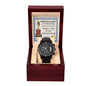 Dad Worlds Best Daddy Metal Chronograph Watch