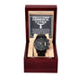 Dad My Best Friend Metal Chronograph Watch