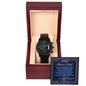 Bonus Dad My Life Better Metal Chronograph Watch