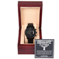 Dad My Best Friend Metal Chronograph Watch