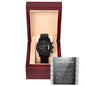 Father In Law Of Your Heart Metal Chronograph Watch