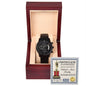 Dad Worlds Best Daddy Metal Chronograph Watch