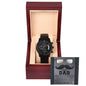 Dad Learned From You Metal Hronograph Watch