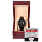 Bonus Dad Like A Challenge Metal Chronograph Watch
