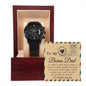 Bonus Dad Heal A Heart Metal Chronograph Watch