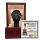 Dad Worlds Best Daddy Metal Chronograph Watch