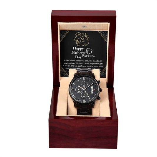 Dad Farters Day Metal Chronograph Watch