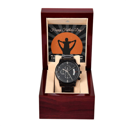 Dad Your Little Boy Metal Chronograph Watch