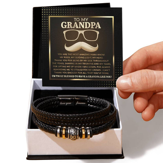 Grandpa Truly Blessed Bracelet